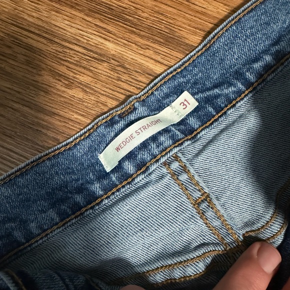 Levi's wedgie straight Blue Denim Jeans size 31 - Picture 5 of 5